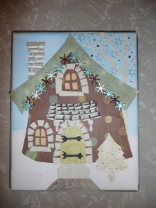 Mixed Media Cottage: Winter